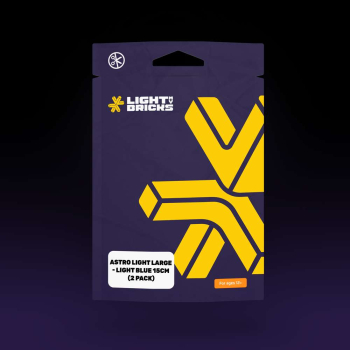 Preview: LMB 2.0 Version - Astro LARGE LED mit 15cm Kabel, HELLBLAU (4er Pack)